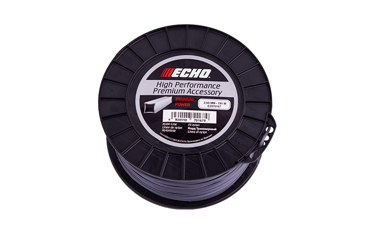 Корд триммерный Titanium Power Line 2,5*191м (квадрат) ECHO