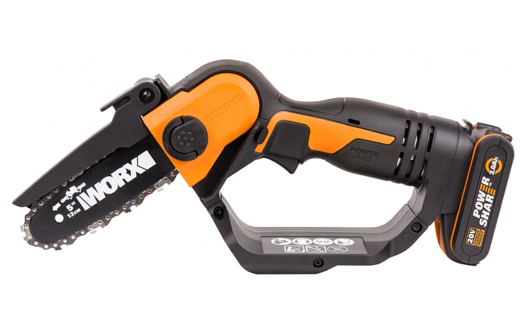 Мини-пила цепная аккумуляторная WORX WG324E 20В