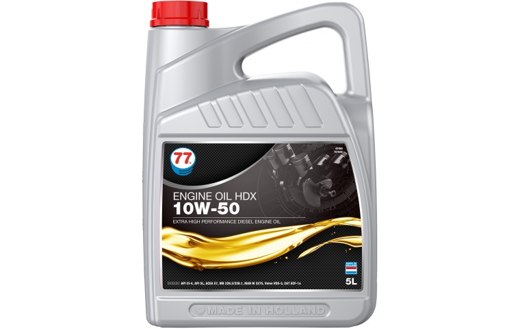 Масло моторное полусинтетическое  77 Lubricants Engine Oil HDX 10W-40, 5л
