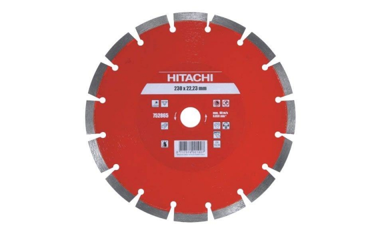 Круг отрезной алмазный Hitachi 350х25,4х10 бетон, асфальт