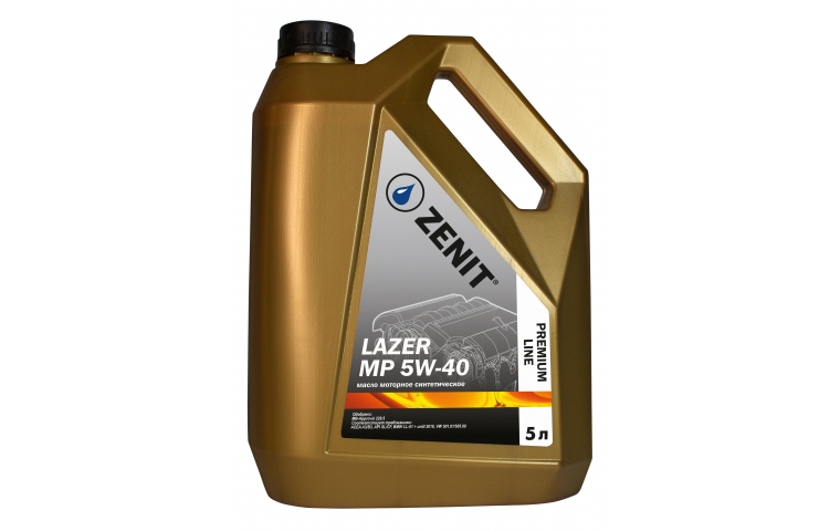 Масло моторное синтетическое ZENIT Premium Line LAZER MP 5W-40, 5 л