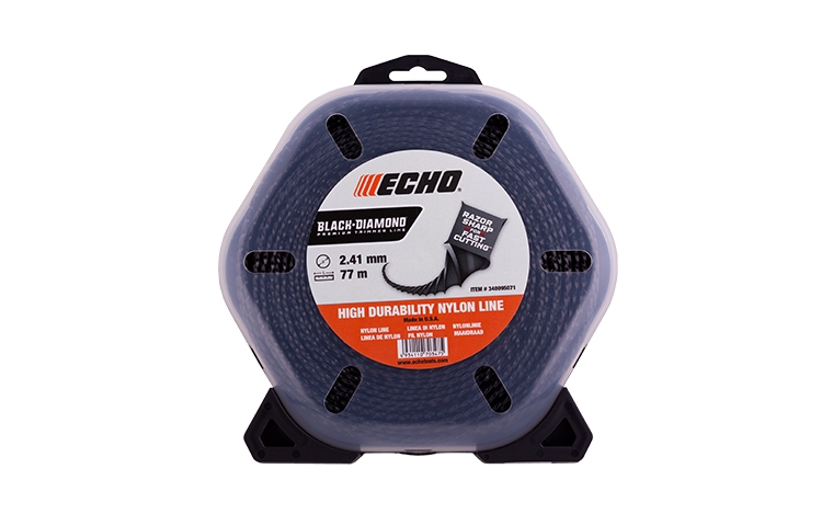 Корд триммерный ECHO Black Diamond Line 2,4мм*77м (витой квадрат)