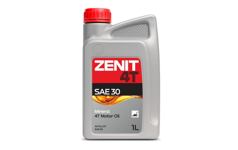 Масло моторное минеральное для силовой и садовой техники ZENIT SAE 30, 1 л
