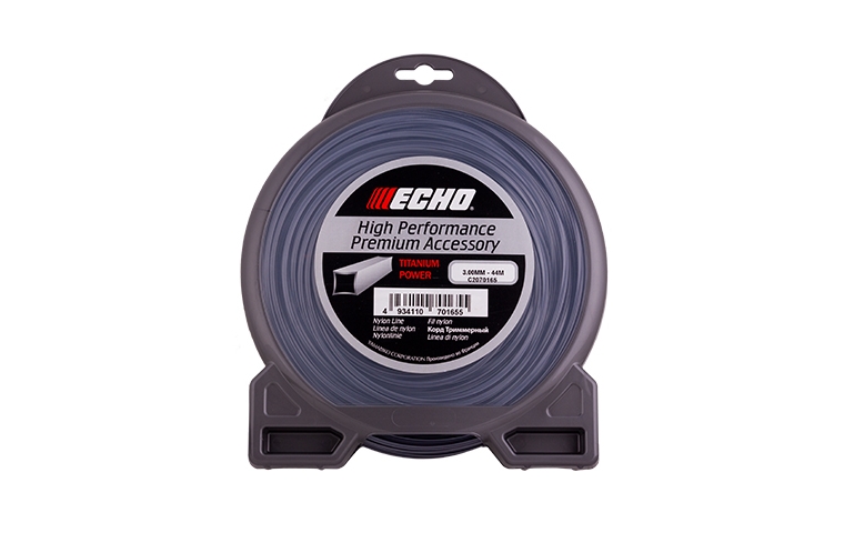 Корд триммерный Titanium Power Line 3,0*44м (квадрат) ECHO