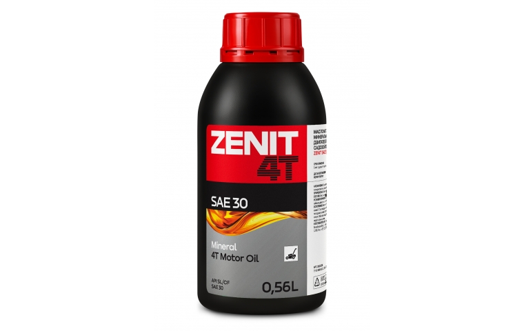 Масло моторное минеральное для силовой и садовой техники ZENIT SAE 30, 0,56 л