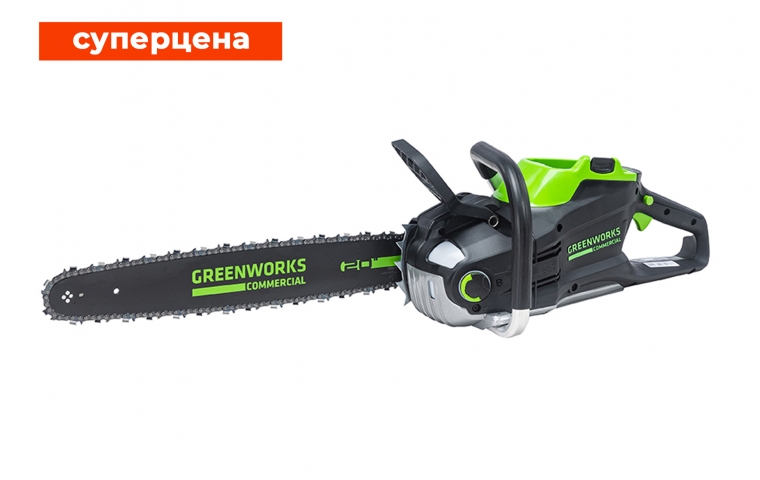 Пила цепная аккумуляторная Greenworks GD82CS51 82В