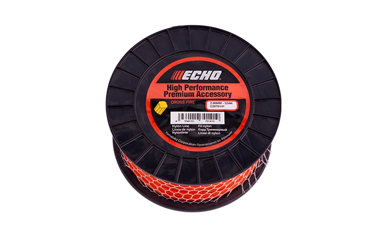Корд триммерный Cross Fire Line 2,0мм*324м (крест) ECHO