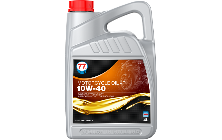 Масло моторное полусинтетическое 77 Lubricants Motorcycle Oil 4T 10W-40, 4л