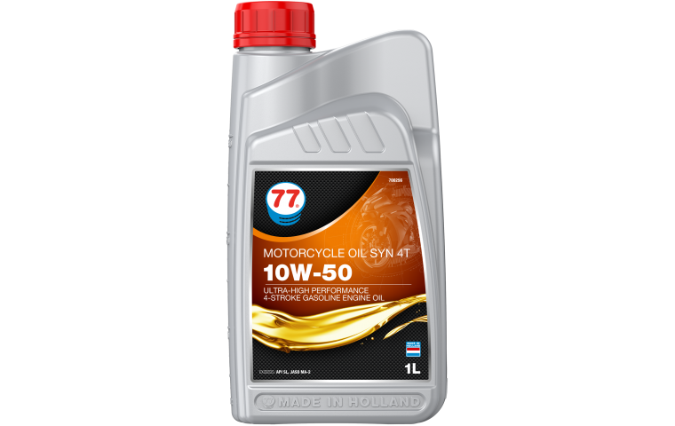 Масло моторное синтетическое 77 Lubricants Motorcycle Oil Syn 4T 10W-50, 1л
