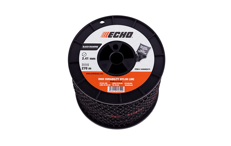 Корд триммерный ECHO Black Diamond Line 2,4мм*270м (витой квадрат)
