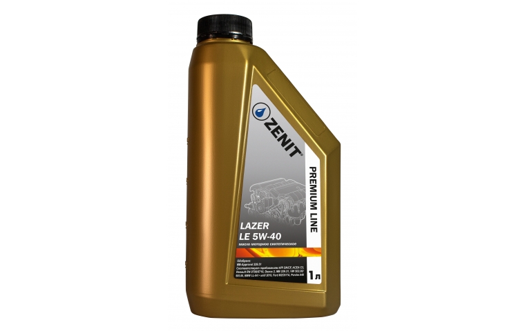 Масло моторное синтетическое ZENIT Premium Line LAZER LE 5W-40, 1 л