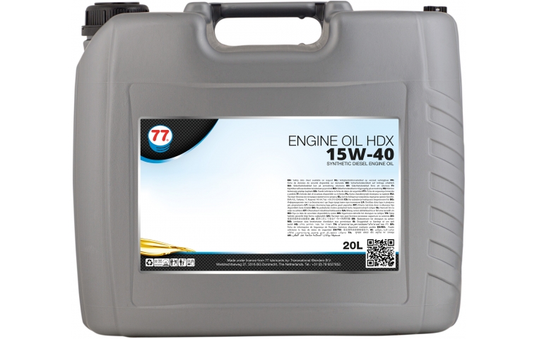 Масло моторное минеральное  77 Lubricants Engine Oil HDX 15W-40, 20л