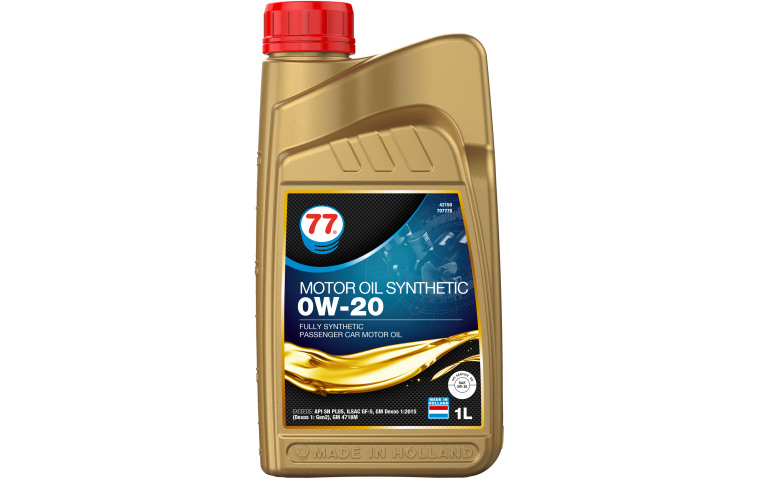 Масло моторное синтетическое 77 Lubricants Motor Oil Synthetic 0W-20, 1л