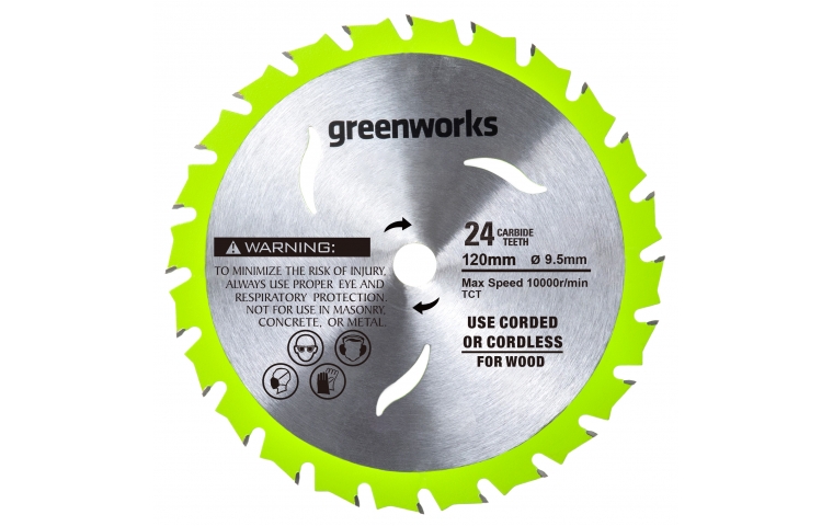 Диск пильный по дереву Greenworks 2952507 120х9,5мм 