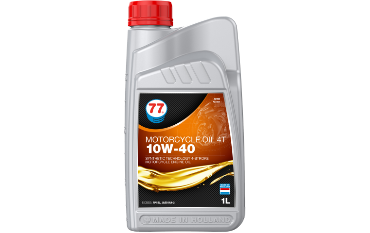 Масло моторное полусинтетическое 77 Lubricants Motorcycle Oil 4T 10W-40, 1л