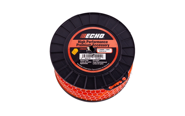 Корд триммерный Cross Fire Line 3,3*139м (крест) ECHO