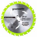 Диск пильный по дереву Greenworks 2952507 120х9,5мм 