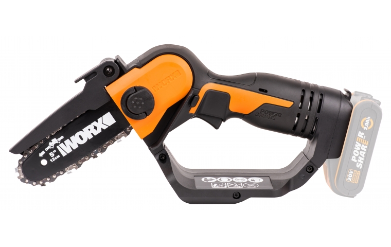 Мини-пила цепная аккумуляторная WORX WG324E.9 20В