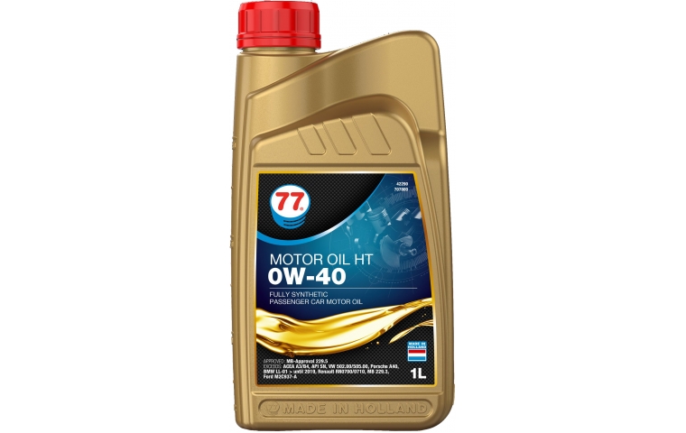 Масло моторное синтетическое 77 Lubricants Motor Oil HT 0W-40, 1л