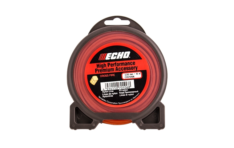 Корд триммерный Cross Fire Line 3,0*15м (крест) ECHO