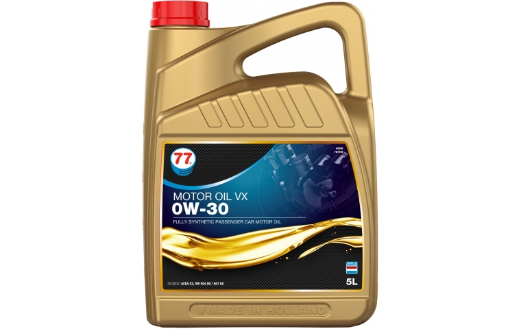 Масло моторное синтетическое 77 Lubricants Motor Oil VX 0W-30, 5л