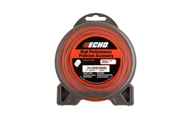 Корд триммерный Cross Fire Line 2,4*15м (крест) ECHO